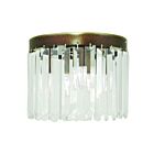 Livex Lighting Ashton 50552-64 3-Lights 180W Hand Applied Palacial Bronze Flush Mount
