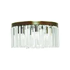 Livex Lighting Ashton 50554-64 5-Lights 300W Hand Applied Palacial Bronze Flush Mount