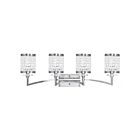 Livex Lighting 50564-91 Grammercy 4-Lights 240W Brushed Nickel Bath Vanity Light