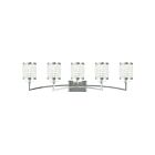 Livex Lighting 50565-91 Grammercy 5-Lights 300W Brushed Nickel Bath Vanity Light