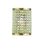 Livex Lighting Grammercy 50571-28 60W 1-Light Hand Applied Winter Gold Wall Sconce