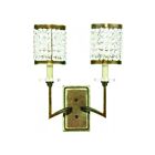Livex Lighting Grammercy 50572-64 120W 2-Lights Hand Painted Palacial Bronze Wall Sconce