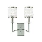Livex Lighting Grammercy 50572-91 120W 2-Lights Brushed Nickel Wall Sconce