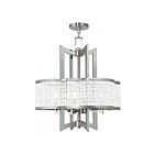 Livex Lighting 50575-91 Grammercy 4-Lights 240W Brushed Nickel Chandelier