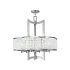 Livex Lighting 50576-91 Grammercy 6-Lights 360W Brushed Nickel Chandelier