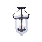 Livex Lighting Jefferson 5062-07 3-Lights 180W Bronze Semi Flush Mount