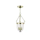 Livex Lighting 5063-02 Jefferson 3-Lights 180W Polished Brass Pendant