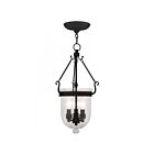 Livex Lighting 5063-04 Jefferson 3-Lights 180W Black Pendant