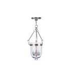 Livex Lighting 5063-35 Jefferson 3-Lights 180W Polished Nickel Pendant
