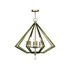Livex Lighting 50668-01 Diamond 8-Lights 480W Antique Brass Chandelier