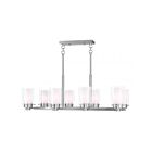 Livex Lighting 50678-91 Manhattan 8-Lights 480W Brushed Nickel Chandelier