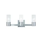 Livex Lighting 50683-05 Midtown 3-Lights 180W Polished Chrome Bath Vanity Light