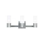 Livex Lighting 50683-91 Midtown 3-Lights 180W Brushed Nickel Bath Vanity Light