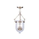 Livex Lighting 5083-01 Jefferson 3-Lights 180W Antique Brass Pendant