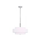 Livex Lighting 50874-91 Meridian 4-Lights 240W Brushed Nickel Pendant