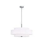 Livex Lighting 50875-91 Meridian 5-Lights 300W Brushed Nickel Pendant