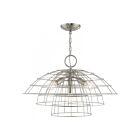 Livex Lighting 50948-91 Brooklyn 4-Lights Brushed Nickel Chandelier