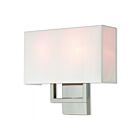 Livex Lighting Pierson 50990-91 80W 2-Lights Brushed Nickel Wall Sconce