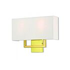 Livex Lighting Pierson 50991-02 80W 2-Lights Polished Brass Wall Sconce