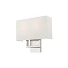 Livex Lighting Pierson 50994-91 80W 2-Lights Brushed Nickel Wall Sconce
