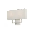 Livex Lighting Pierson 50995-91 80W 2-Lights Brushed Nickel Wall Sconce