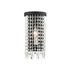 Livex Lighting Elizabeth 51061-04 60W 1-Light Black with Brushed Nickel Accents Wall Sconce