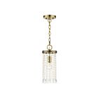 Livex Lighting 51062-01 Elizabeth 1-Light 100W Antique Brass Pendant
