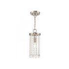 Livex Lighting 51062-91 Elizabeth 1-Light 100W Brushed Nickel Pendant