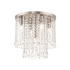 Livex Lighting Elizabeth 51068-91 5-Lights 300W Brushed Nickel Flush Mount