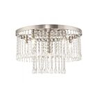 Livex Lighting Elizabeth 51070-91 6-Lights 360W Brushed Nickel Flush Mount