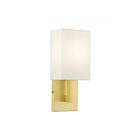 Livex Lighting Meridian 51101-12 40W 1-Light Satin Brass Wall Sconce