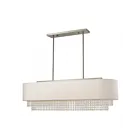 Livex Lighting 51126-91 Carlisle 5-Lights 500W Brushed Nickel Chandelier