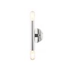 Livex Lighting Copenhagen 51132-05 120W 2-Lights Polished Chrome Wall Sconce