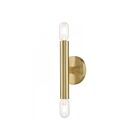 Livex Lighting Copenhagen 51132-12 120W 2-Lights Satin Brass Wall Sconce