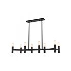 Livex Lighting 51138-04 Copenhagen 8-Lights 480W Black Chandelier