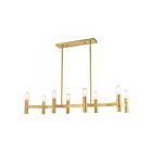 Livex Lighting 51138-12 Copenhagen 8-Lights 480W Satin Brass Chandelier