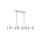 Livex Lighting 51138-91 Copenhagen 8-Lights 480W Brushed Nickel Chandelier