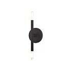 Livex Lighting Copenhagen 51172-04 120W 2-Lights Black Wall Sconce