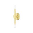 Livex Lighting Copenhagen 51172-12 120W 2-Lights Satin Brass Wall Sconce