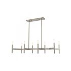 Livex Lighting 51178-91 Copenhagen 8-Lights 480W Brushed Nickel Chandelier