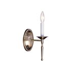 Livex Lighting Williamsburgh 5121-01 60W 1-Light Antique Brass Wall Sconce