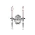 Livex Lighting Williamsburgh 5122-91 120W 2-Lights Brushed Nickel Wall Sconce