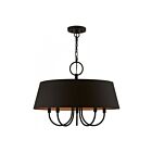 Livex Lighting 51355-04 Palma 5-Lights 300W Black Chandelier