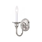 Livex Lighting Cranford 5141-35 60W 1-Light Polished Nickel Wall Sconce