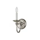 Livex Lighting Cranford 5141-91 60W 1-Light Brushed Nickel Wall Sconce