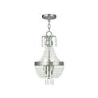 Livex Lighting 51853-91 Valentina 3-Lights 180W Brushed Nickel Pendant