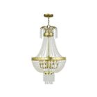 Livex Lighting 51856-28 Valentina 6-Lights 360W Hand Applied Winter Gold Pendant