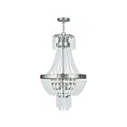 Livex Lighting 51856-91 Valentina 6-Lights 360W Brushed Nickel Pendant