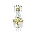 Livex Lighting Valentina 51872-28 60W 1-Light Hand Applied Winter Gold Wall Sconce