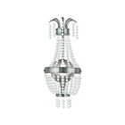 Livex Lighting Valentina 51872-91 60W 1-Light Brushed Nickel Wall Sconce